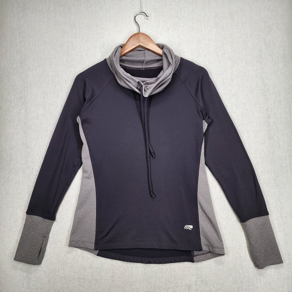 Marika Tek Dry Wik Performance Wear Long Sleeve Cowl Neck Active Top Pullover S